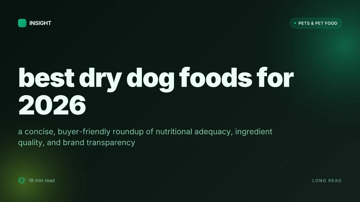 What are the best dry dog foods for 2026