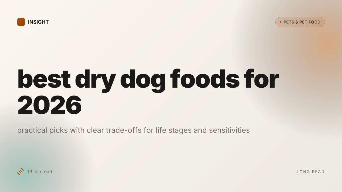 5 Best dry dog foods for 2026 with advantages and trade-offs