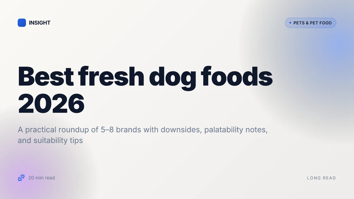 What makes the best fresh food for dogs in 2026