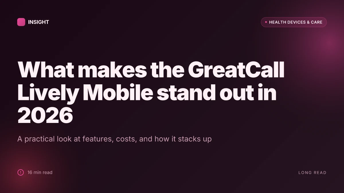 What makes the GreatCall Lively Mobile medical alert stand out in 2026