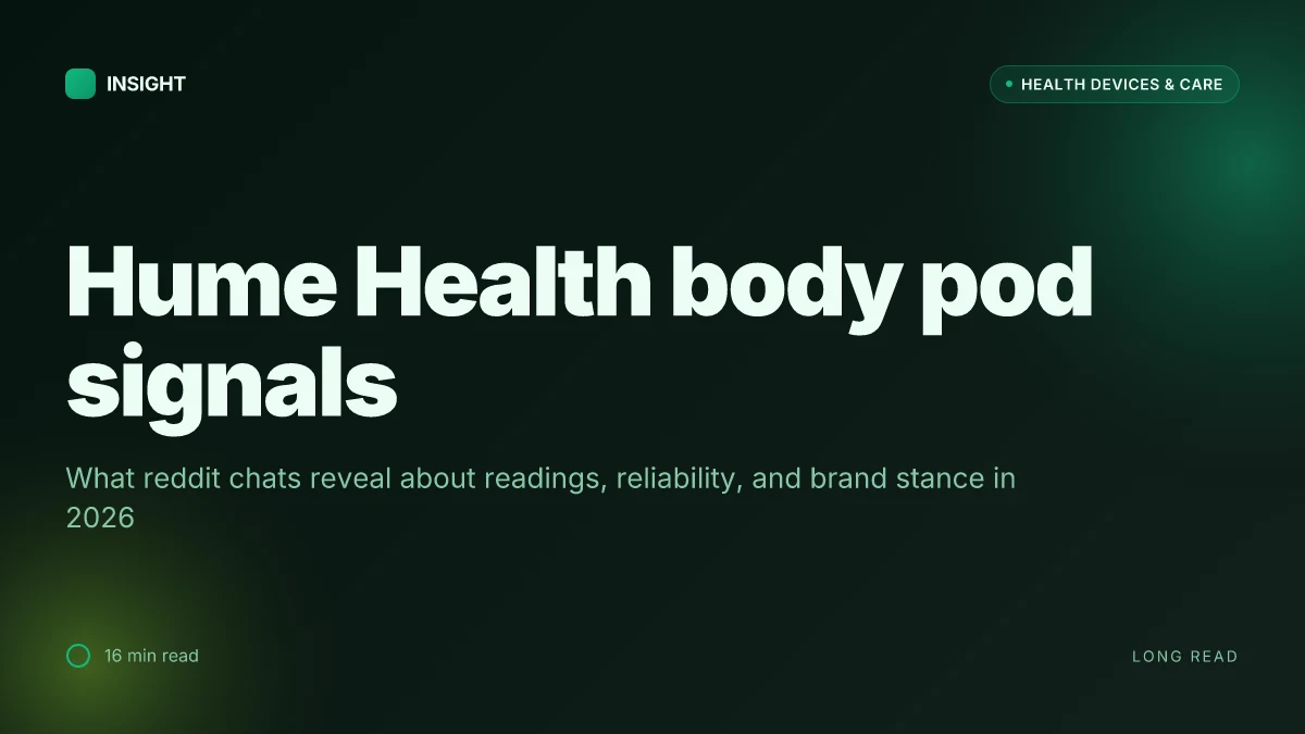 What the humehealth Reddit signals about the Hume Health Body Pod and its rivals in 2026