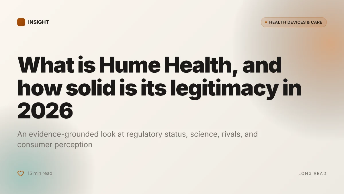 What is Hume Health, and how solid is its legitimacy in 2026