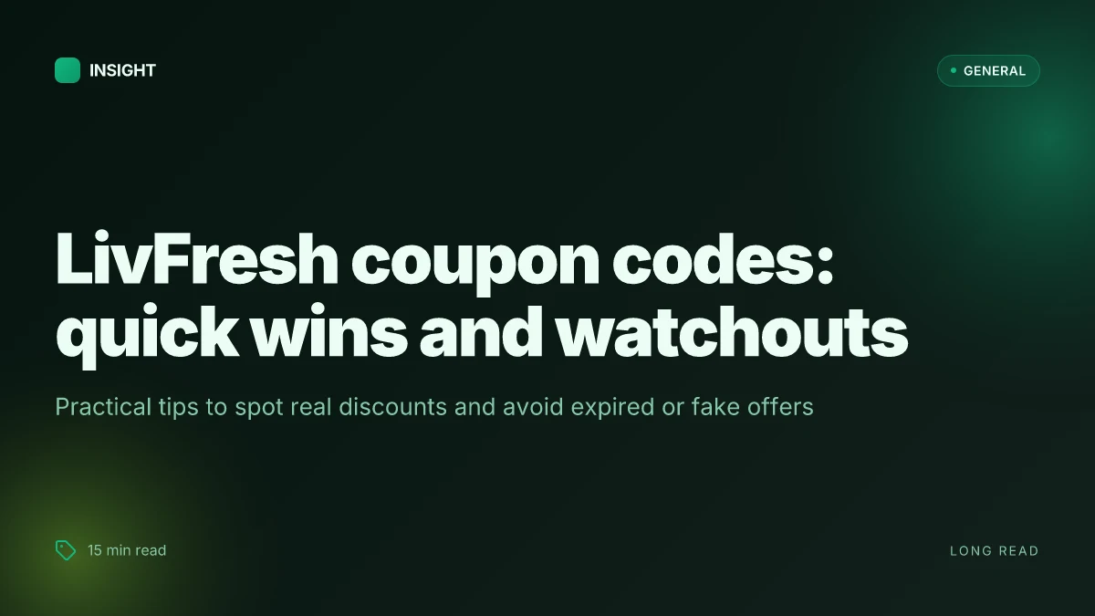 How to find real livfresh coupon codes without clicking every offer