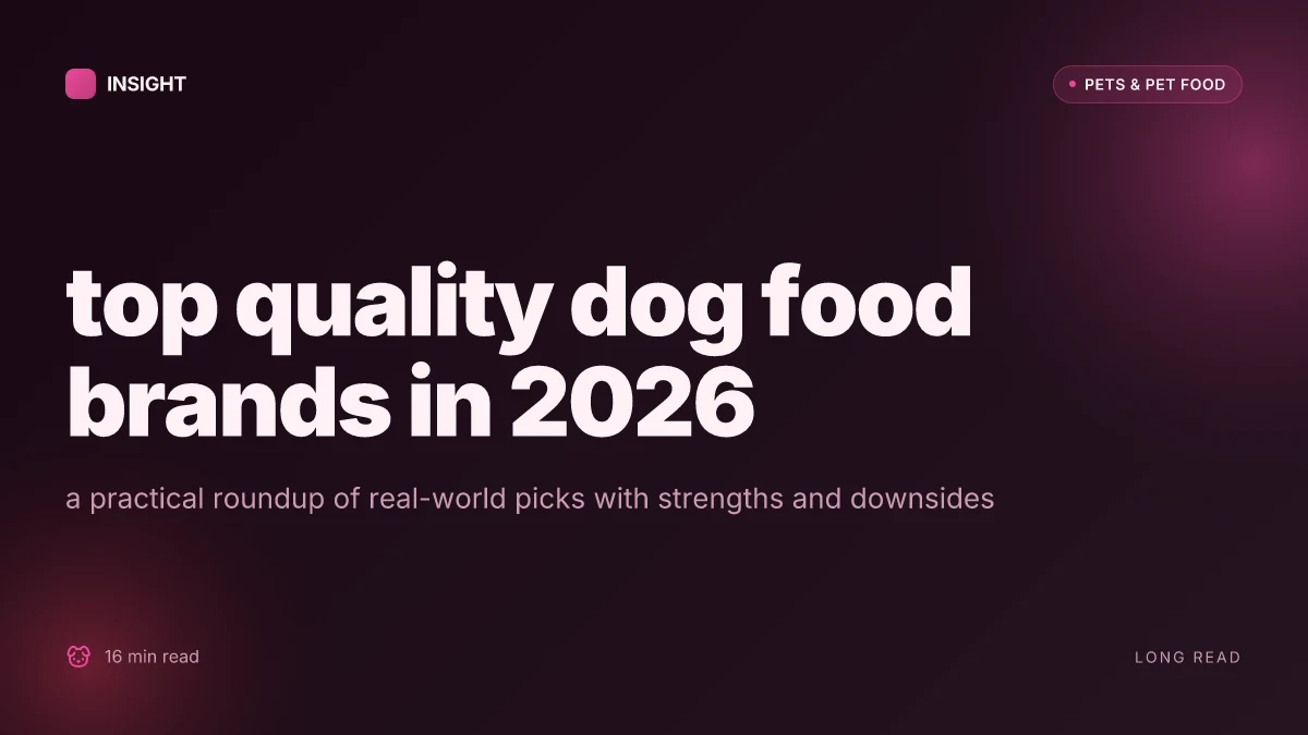 What are the top quality dog food brands in 2026